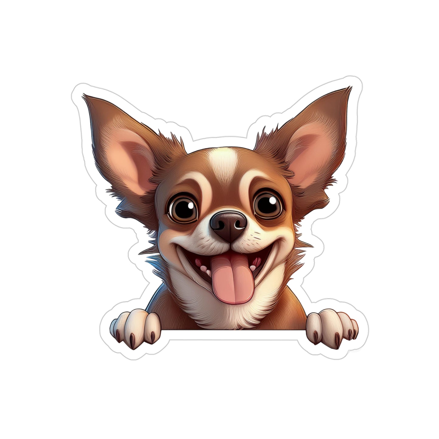 My Chihuahua Transparent Die-Cut Stickers (Outdoor Approved)