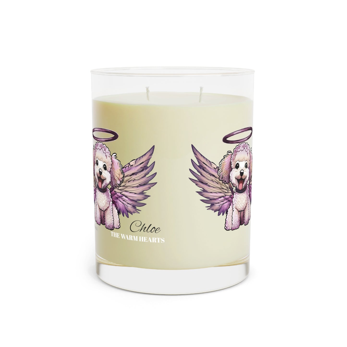 My Dog Angel - Personalized Custom Scented Soy Glass Candle