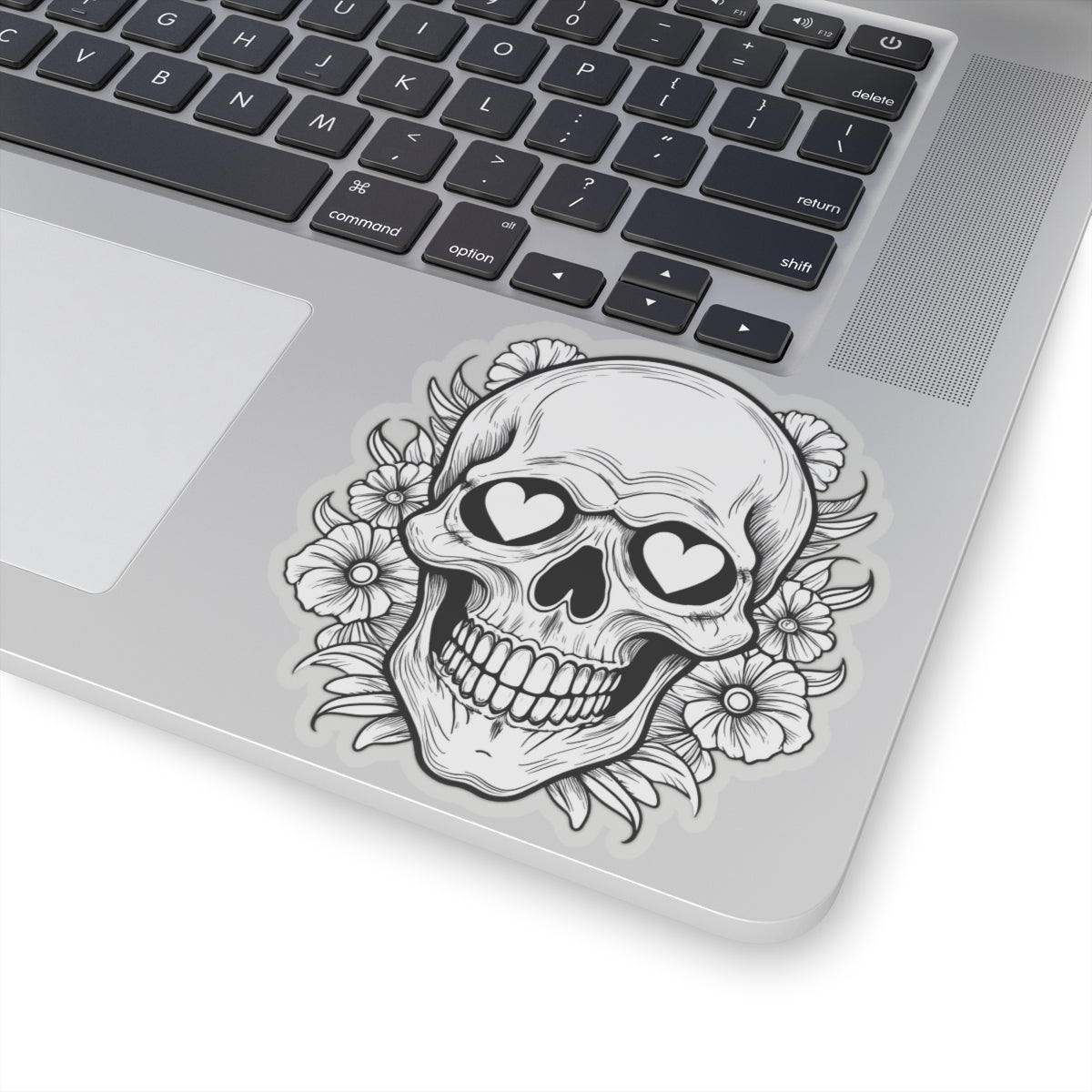 Skull and Hearts - Kiss-Cut Sticker