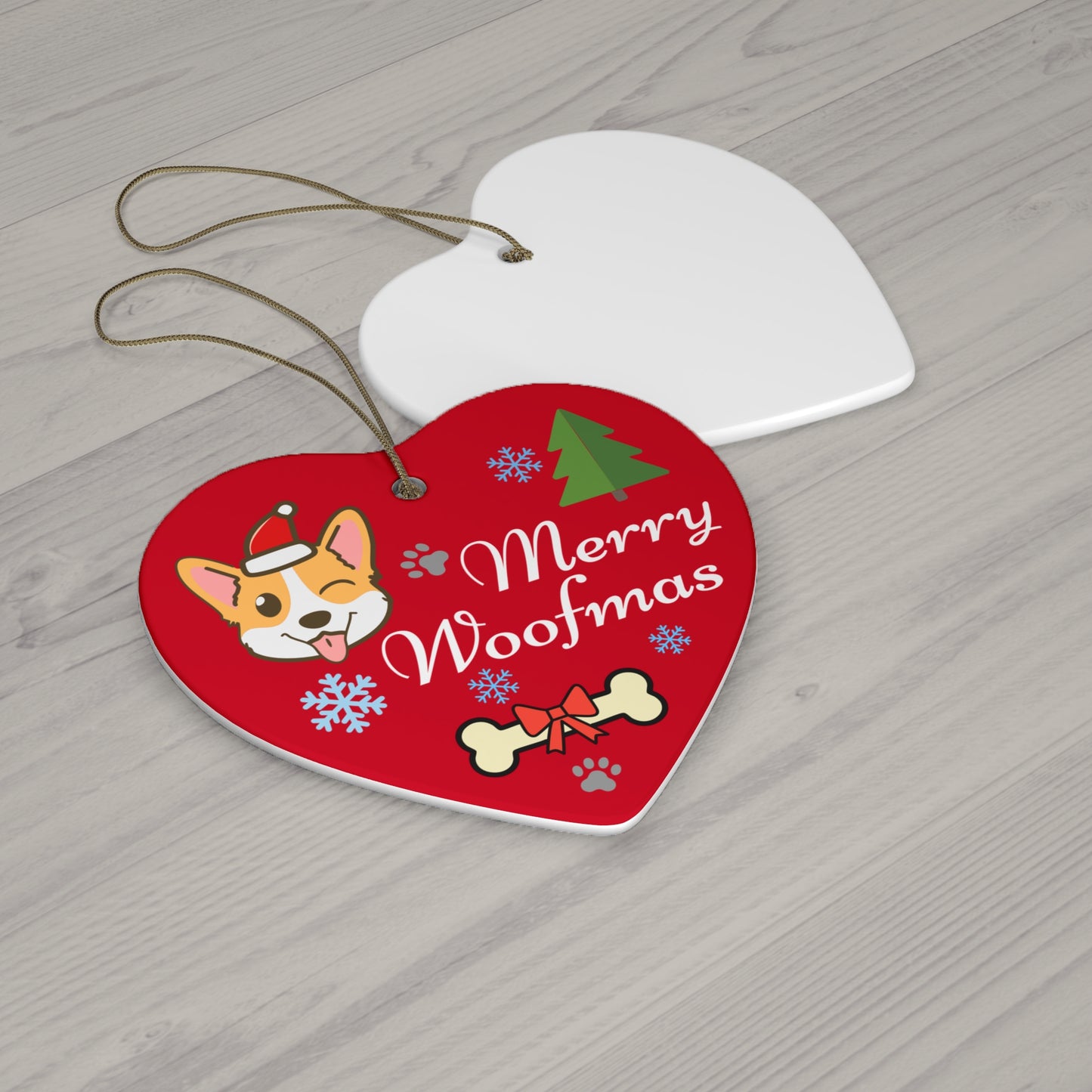 Ceramic Ornament - Merry Woofmas Ornaments