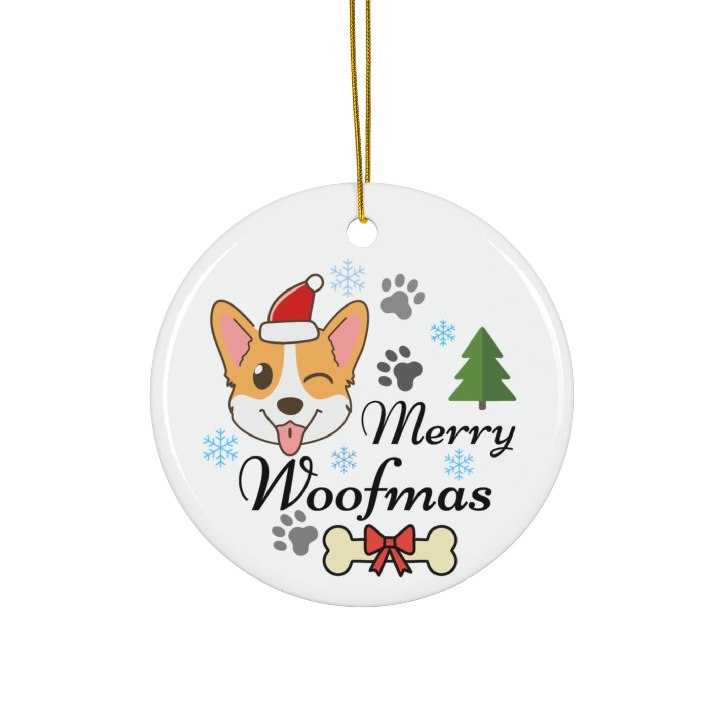 Ceramic Ornament - Merry Woofmas Ornaments