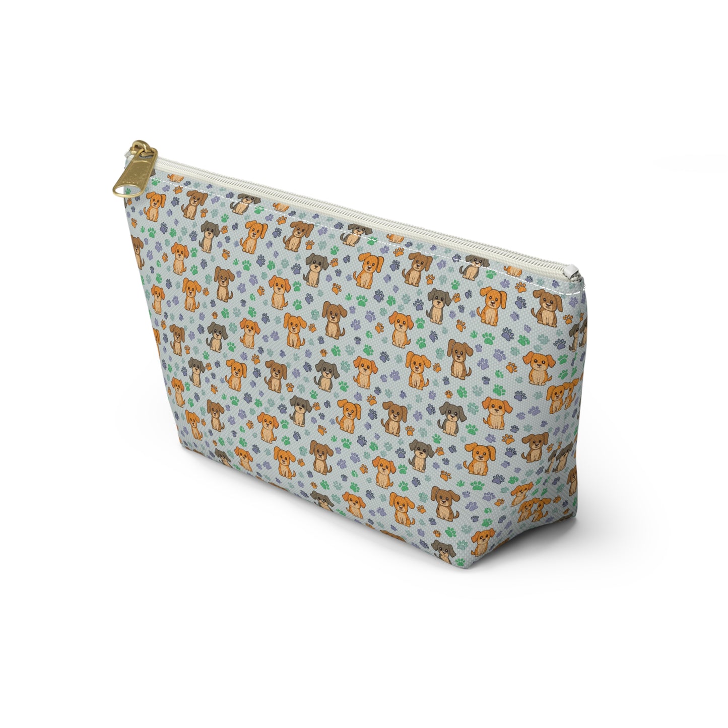 Puppy & Paw Print Cosmetic Pouch