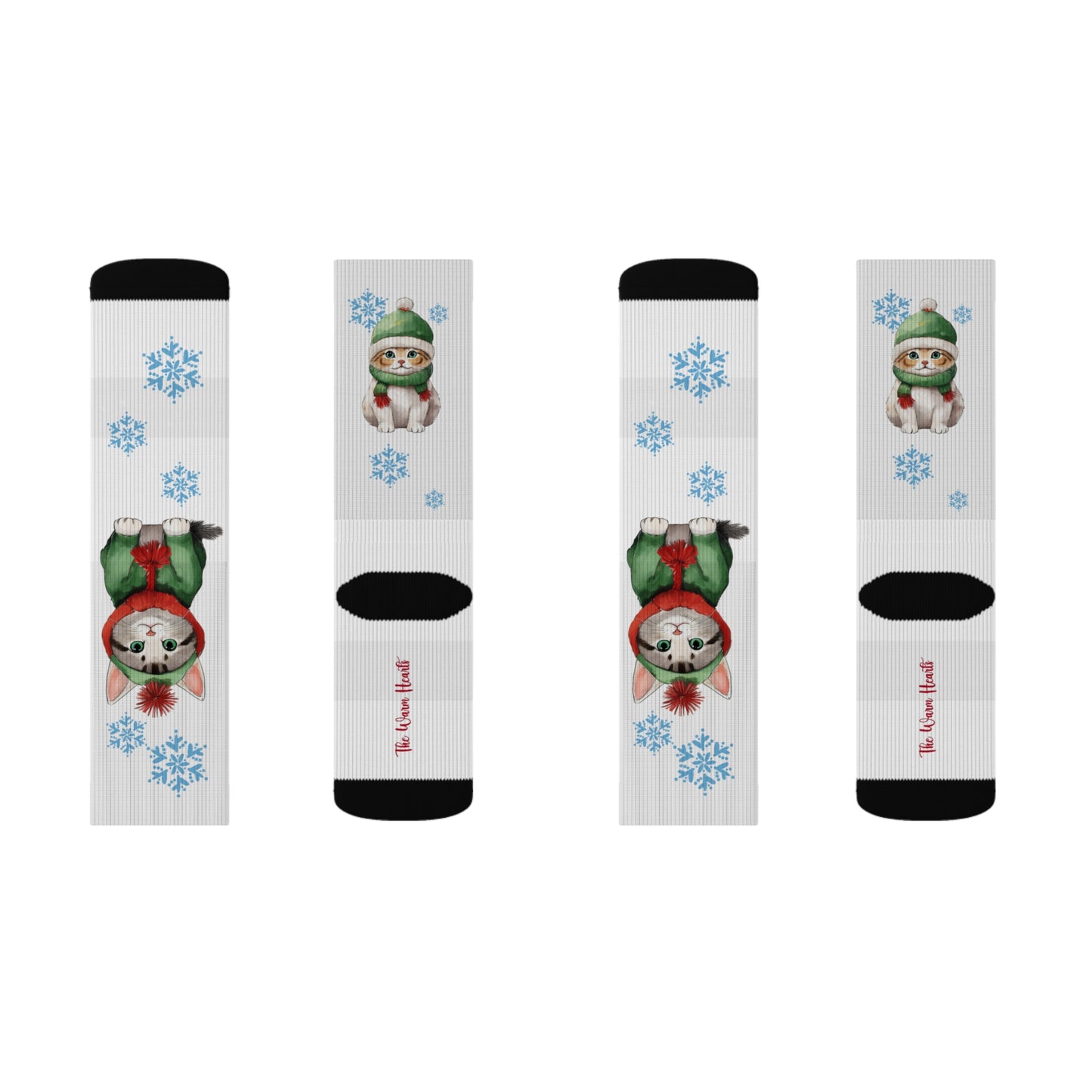 Cat Aries Snowflake Socks