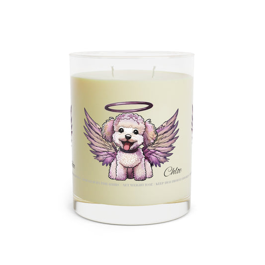 My Dog Angel - Personalized Custom Scented Soy Glass Candle