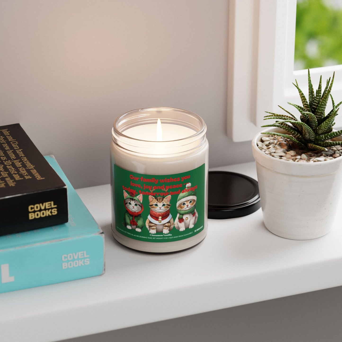 Our Family Wishes You Love, Joy and Peace … Today, Tomorrow And Always  - Scented Soy Candle