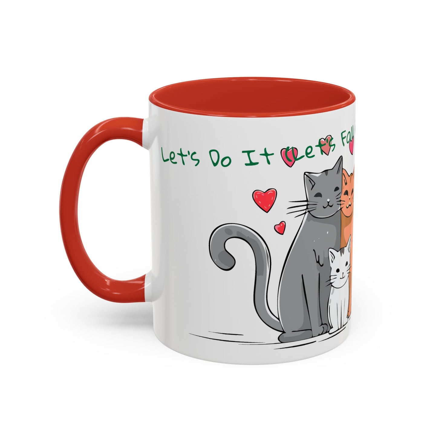 Let’s Do It (Let’s Fall in Love)...Lovely Kitten Cats Family Singing  Accent Coffee Mug