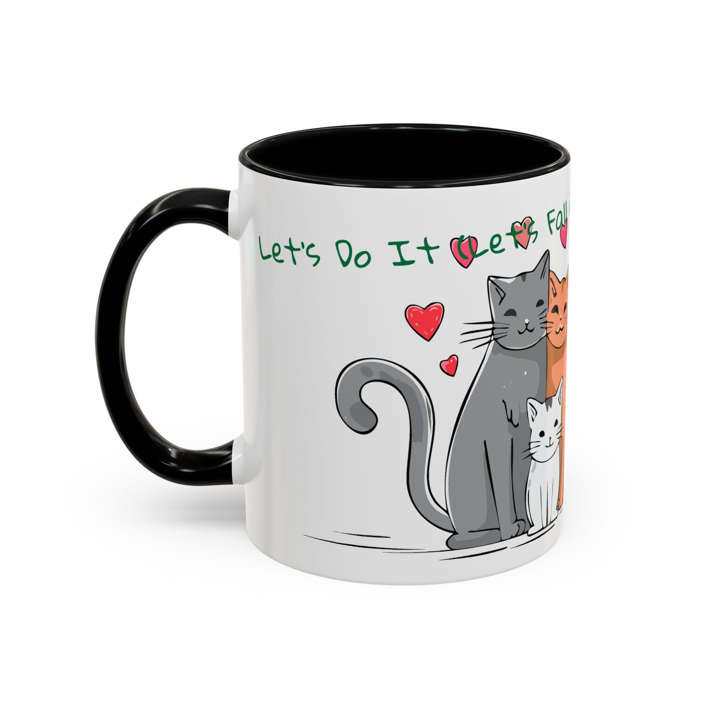 Let’s Do It (Let’s Fall in Love)...Lovely Kitten Cats Family Singing  Accent Coffee Mug