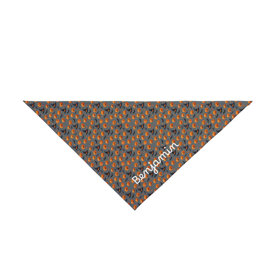 Pumpkins & Wizard Hats Halloween Personalized Custom Pet Bandana