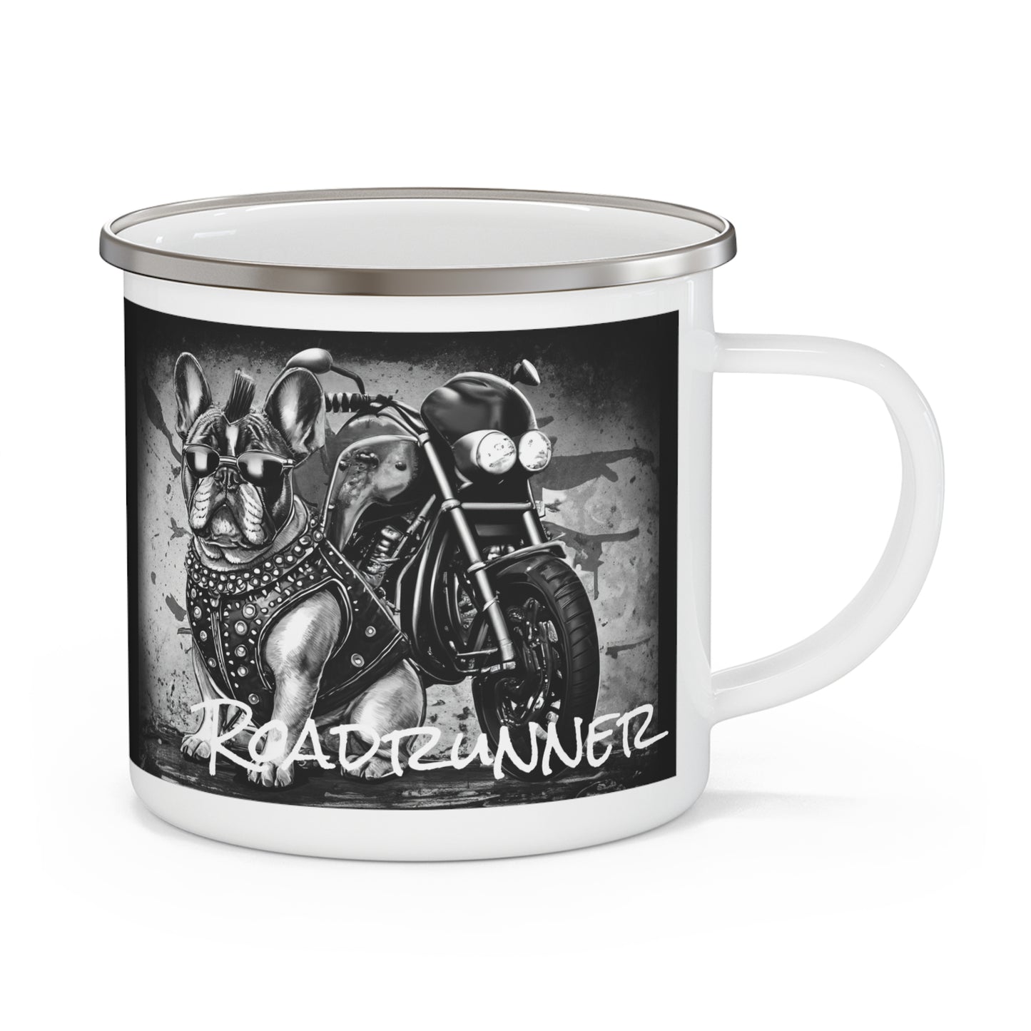 Punk Rock Bulldog - Roadrunner Enamel Camping Mug