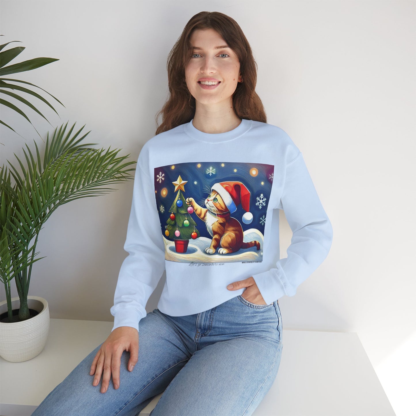 World Catventures Christmas Edition - Home Sweet Home Unisex Heavy Blend™ Crewneck Sweatshirt