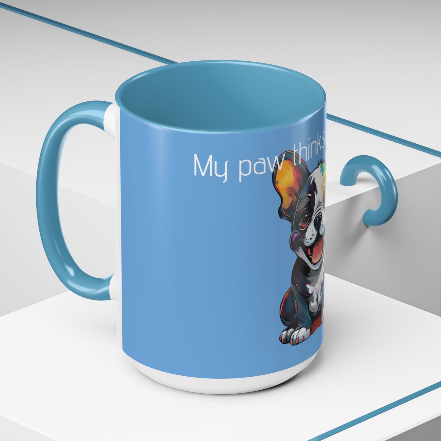 My paw thinks I’m so cool - Accent Coffee Mug