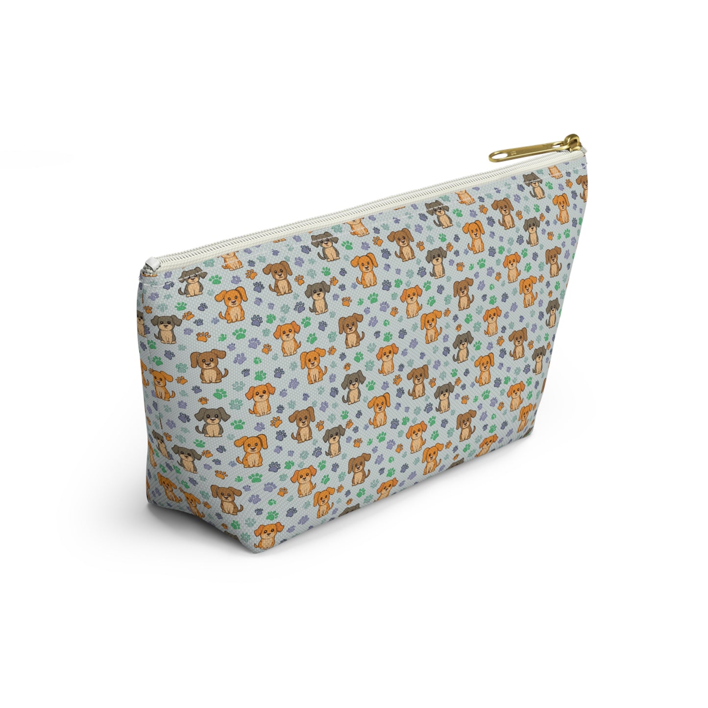 Puppy & Paw Print Cosmetic Pouch