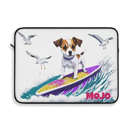 DogXplorer - Jack Russell Terrier Gold Coast Adventure Personalized Custom Laptop Sleeve