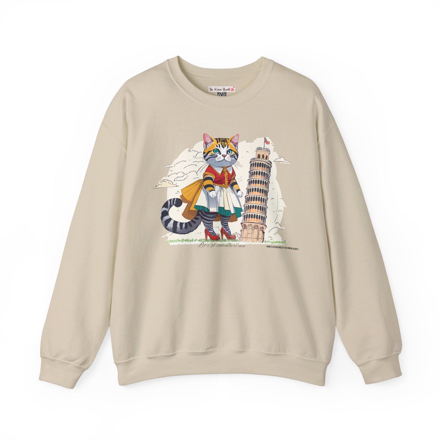 World Catventures - Pisa Tower Unisex Heavy Blend™ Crewneck Sweatshirt