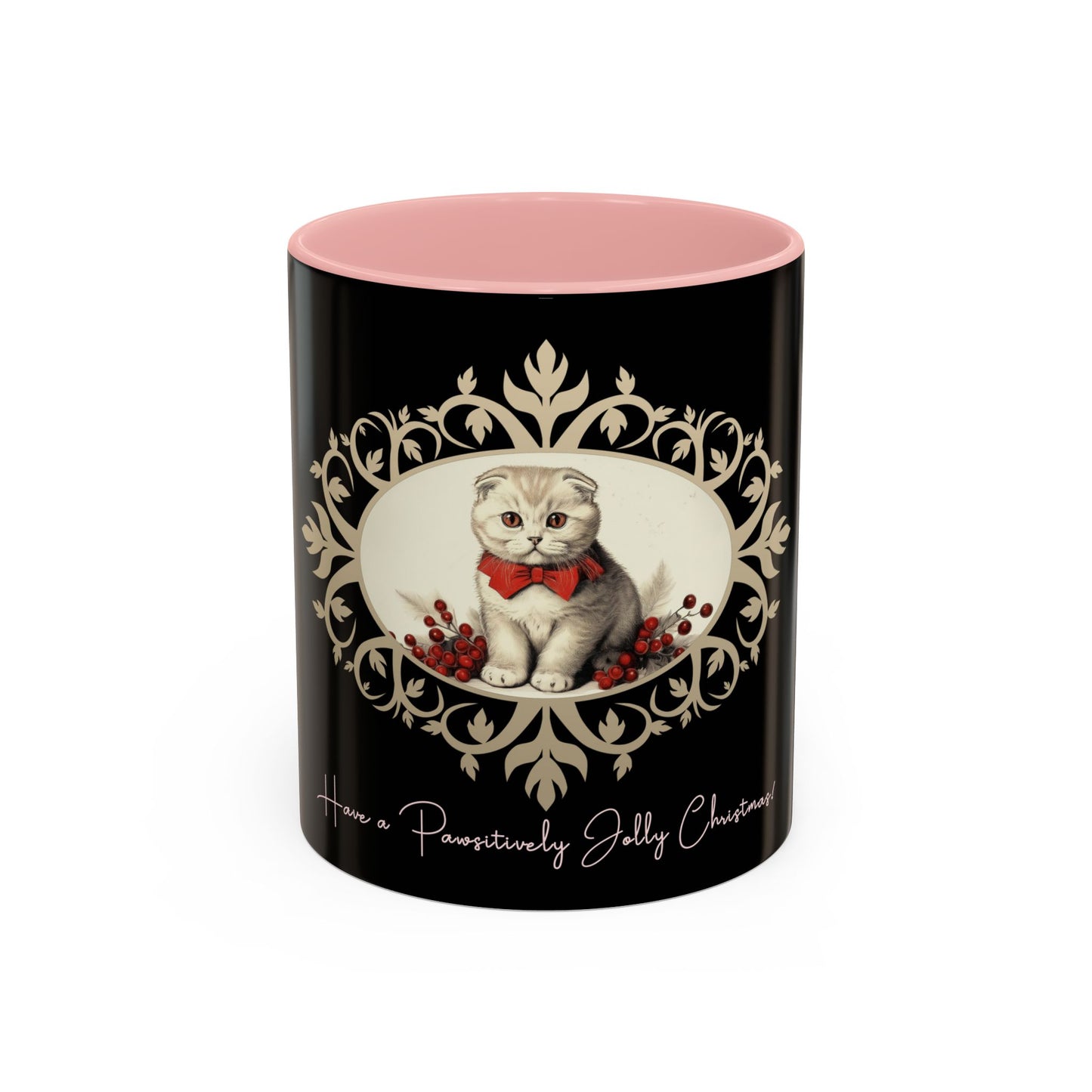 Have a Positively Jolly Christmas British Shorthair Accent Coffee Mug