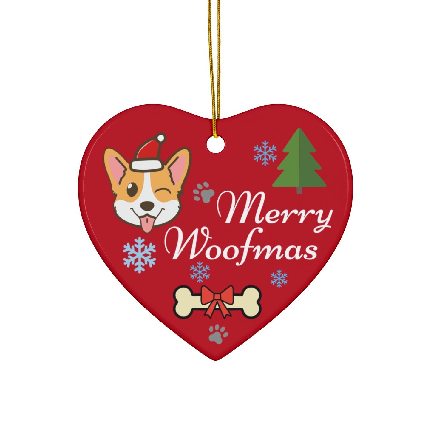 Ceramic Ornament - Merry Woofmas Ornaments