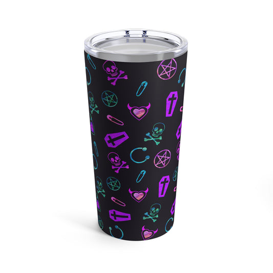 Neon Punk Rock Metal Tumbler