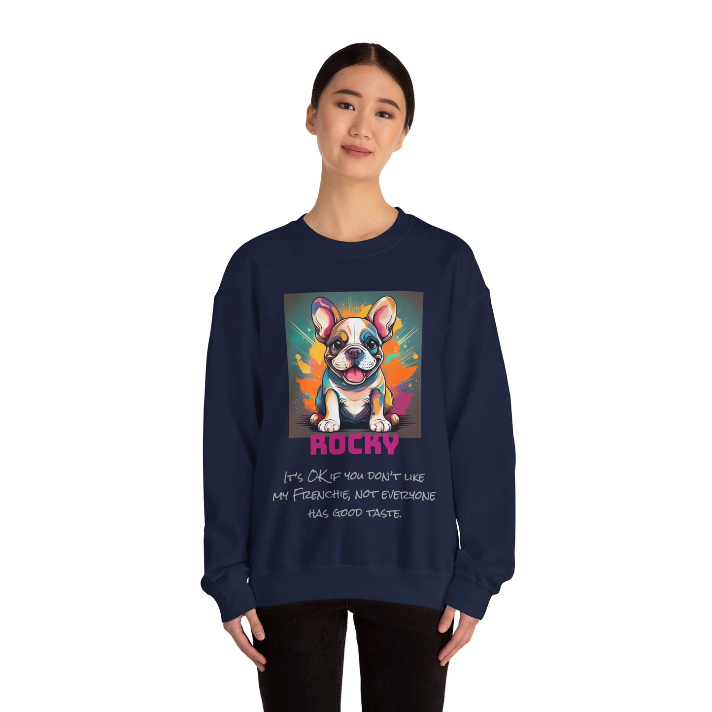 French Bulldog Unisex Heavy Blend™ Crewneck Personalized Custom Sweatshirt