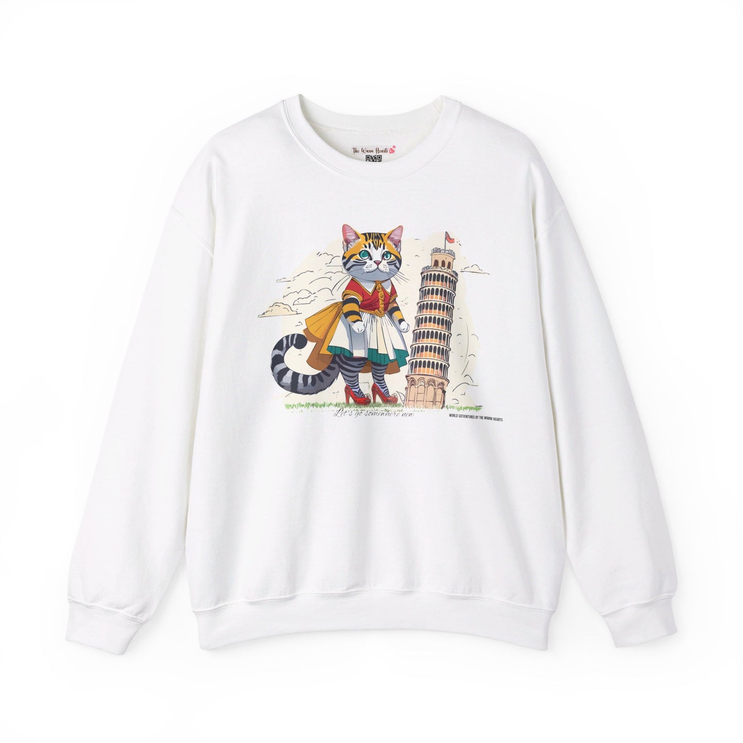 World Catventures - Pisa Tower Unisex Heavy Blend™ Crewneck Sweatshirt