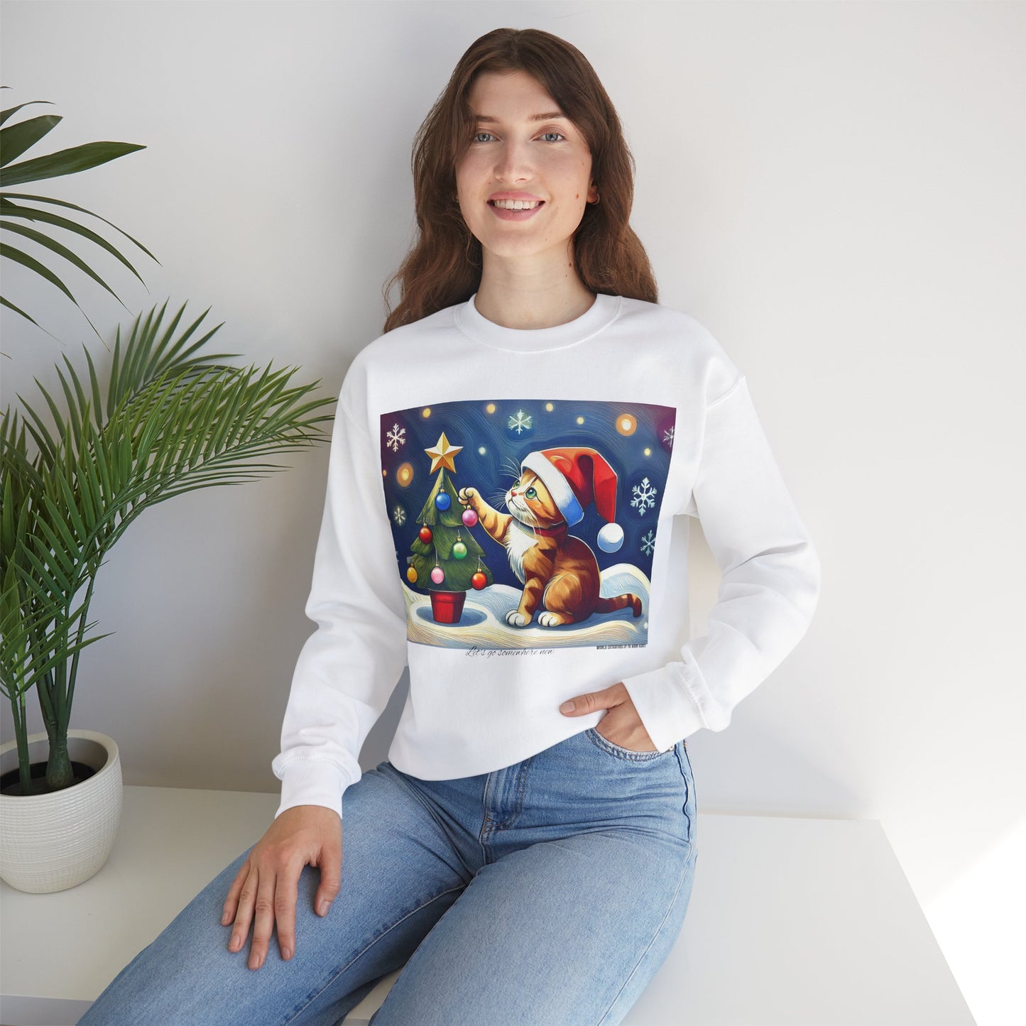 World Catventures Christmas Edition - Home Sweet Home Unisex Heavy Blend™ Crewneck Sweatshirt