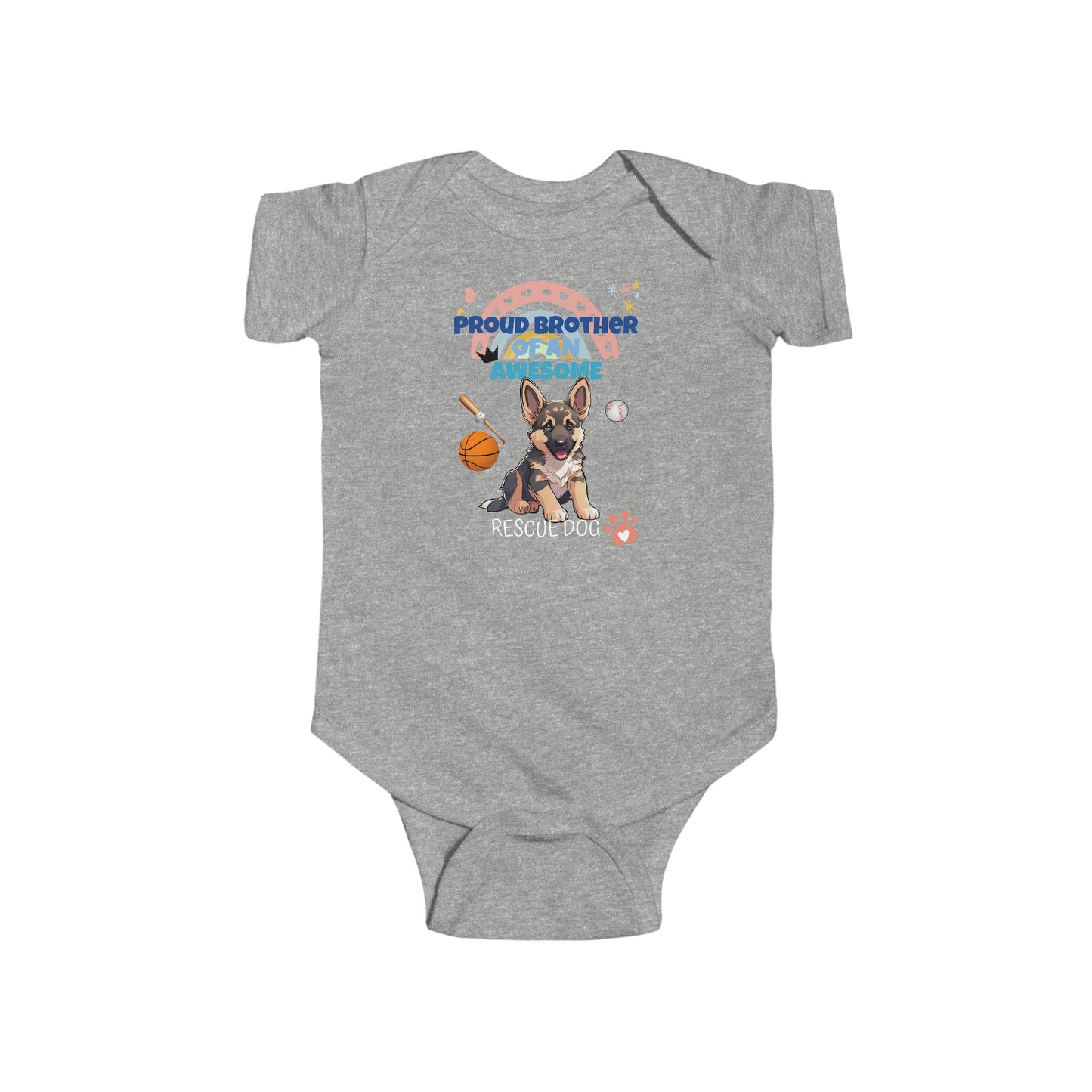 Proud Brother of An Awesome German Shepherd Rescue Dog - Infant Onesie