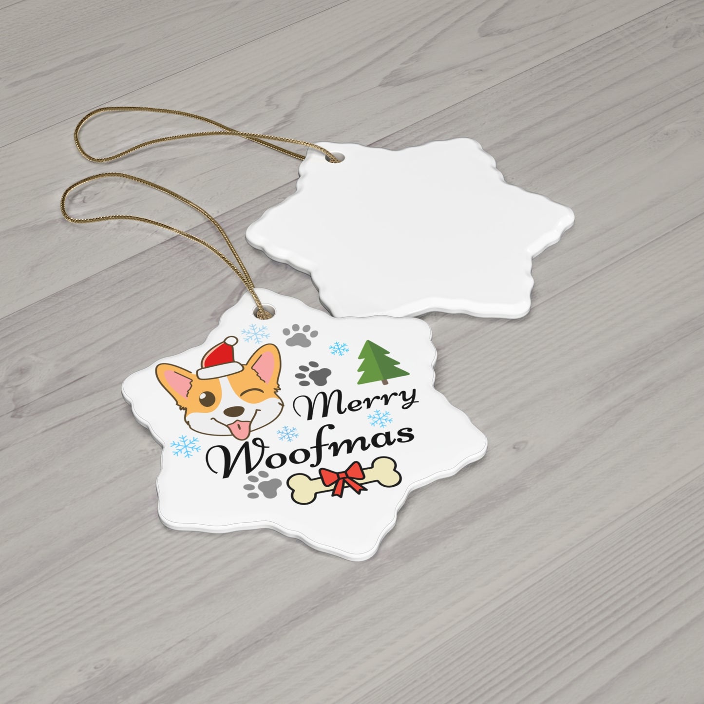 Ceramic Ornament - Merry Woofmas Ornaments