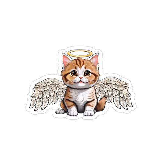 My Cat Angel - Exotic Shorthair Transparent Die-Cut Sticker (Outdoor Approved)