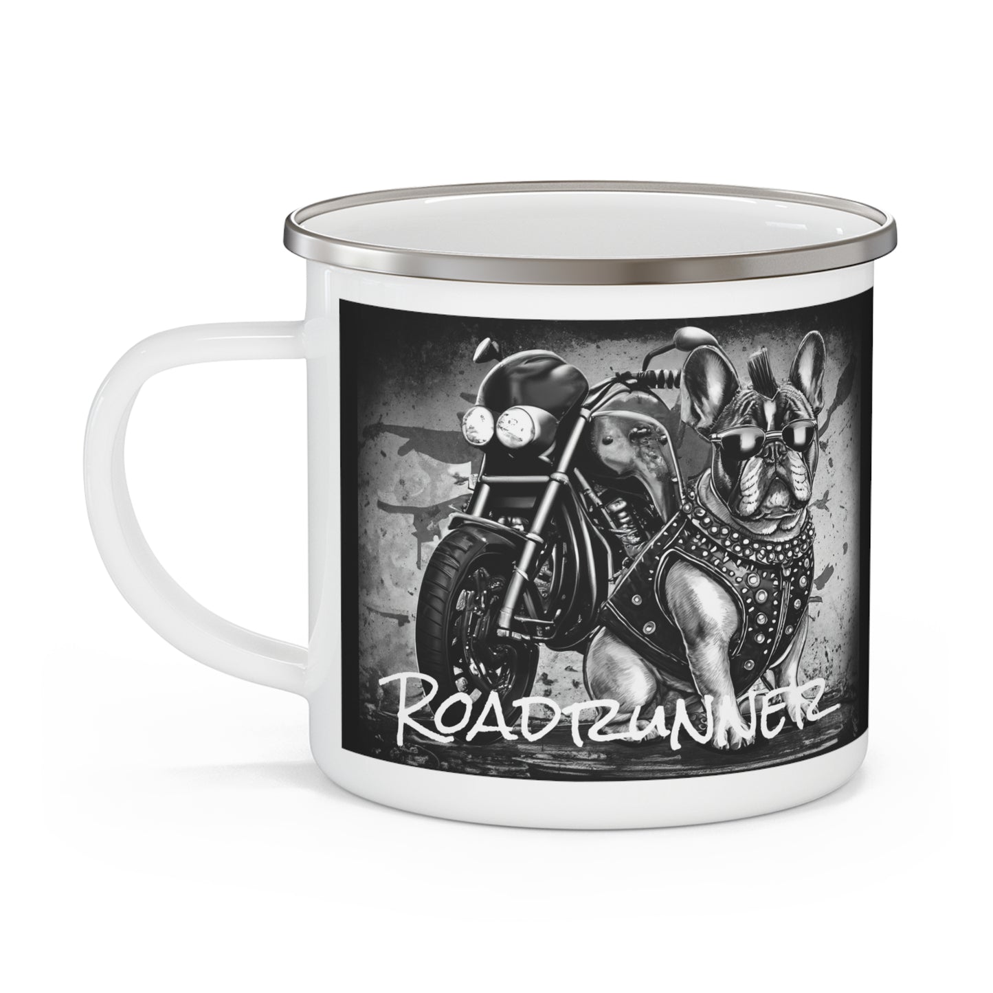 Punk Rock Bulldog - Roadrunner Enamel Camping Mug