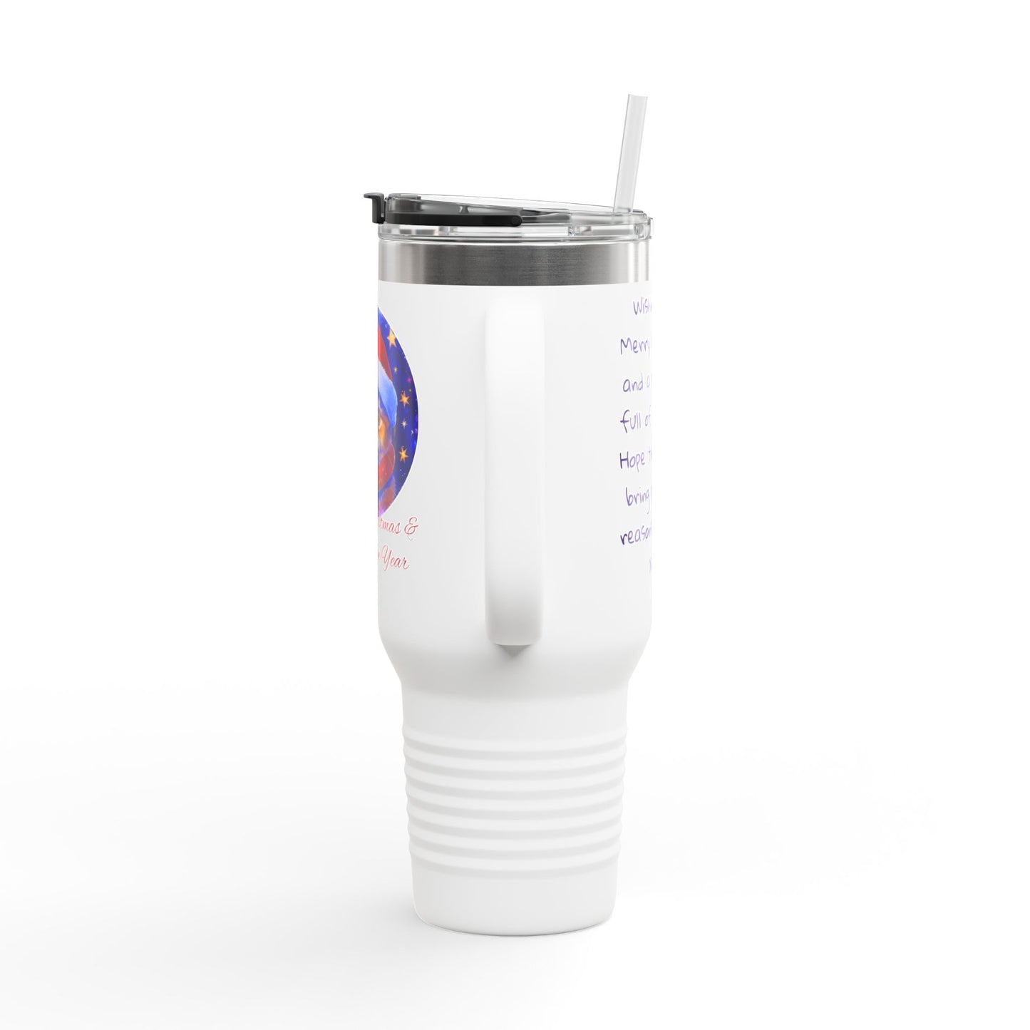 Wishing you A Merry Christmas & Happy New Year Insulated Travel Tumbler