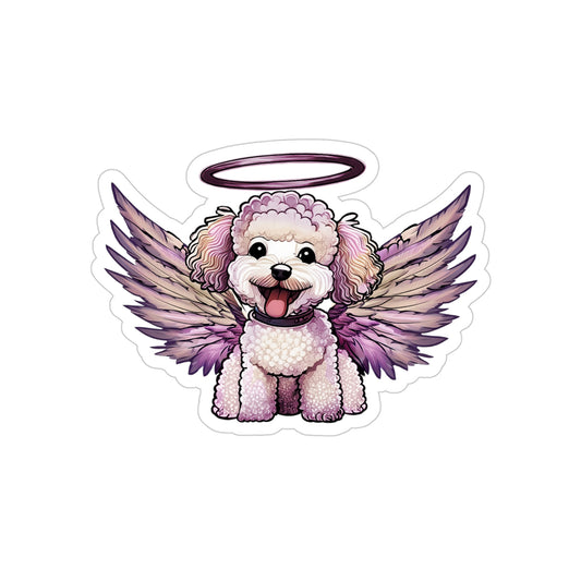 My Dog Angel - Poodle Transparent Die-Cut Sticker (Outdoor Approved)