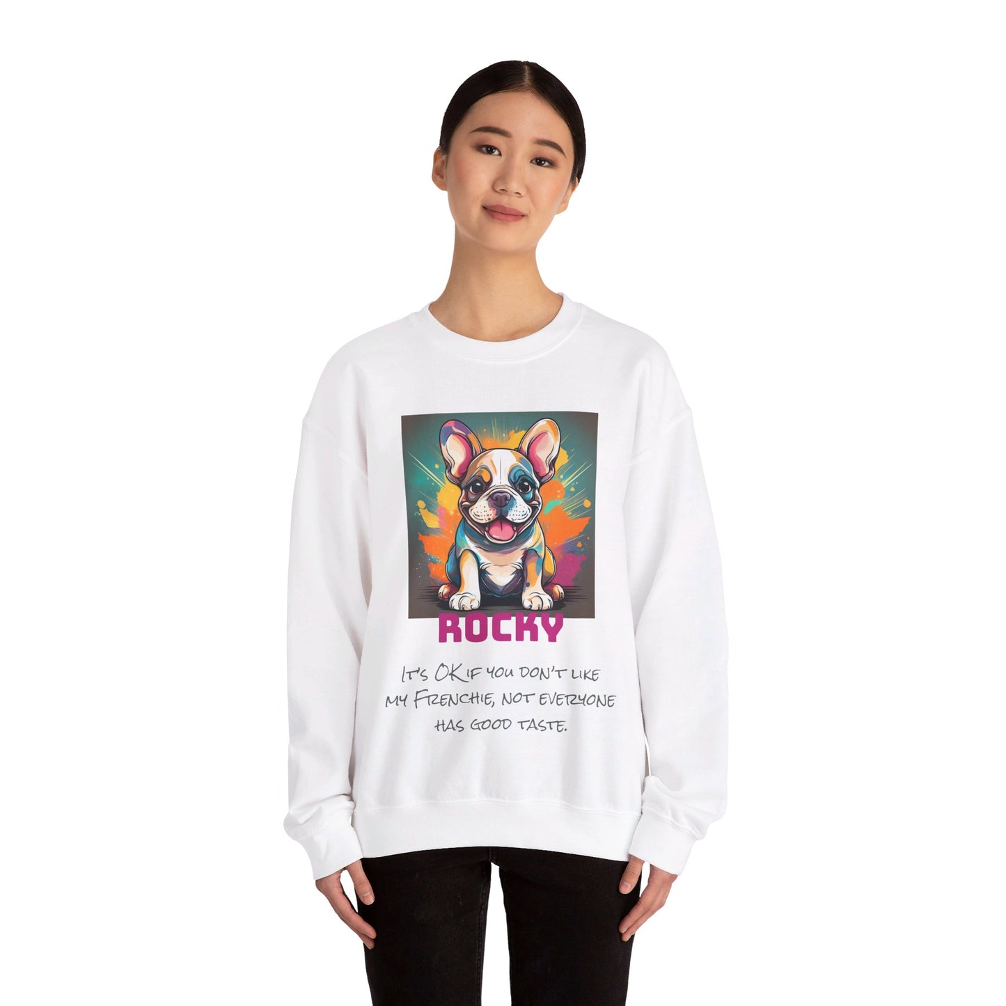 French Bulldog Unisex Heavy Blend™ Crewneck Personalized Custom Sweatshirt