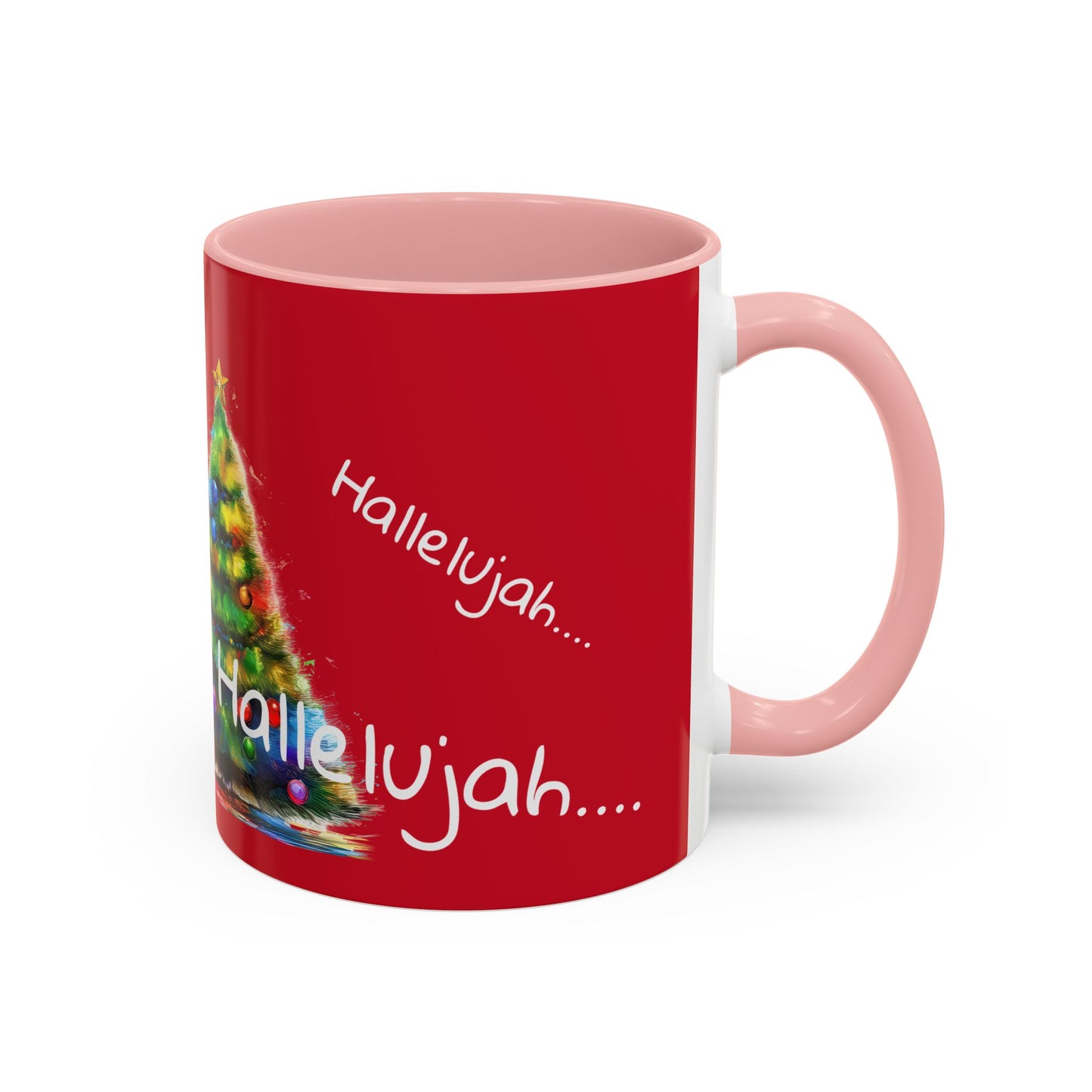 Dear Santa Just Bring Treats, Hallelujah .... Accent Coffee Mug