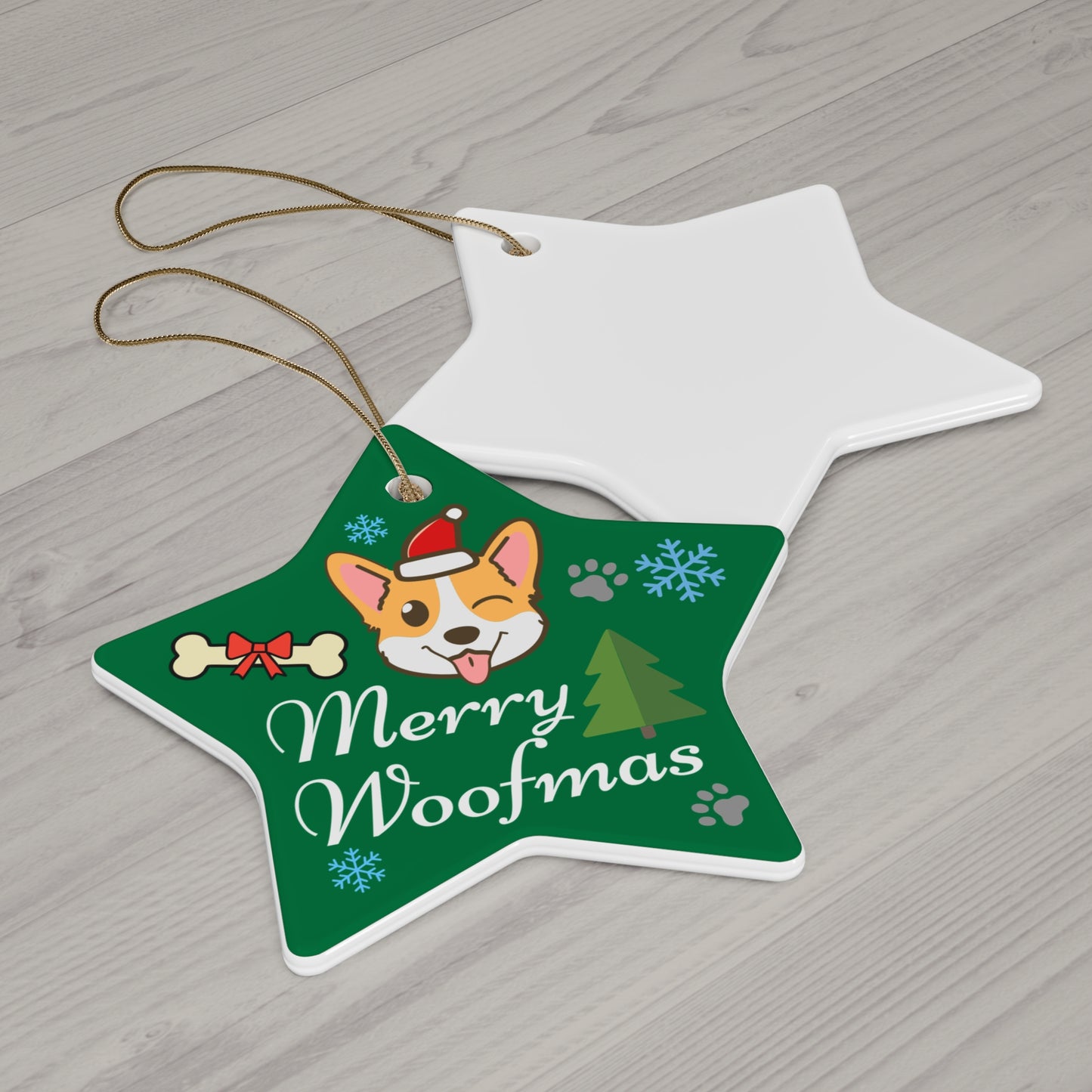 Ceramic Ornament - Merry Woofmas Ornaments