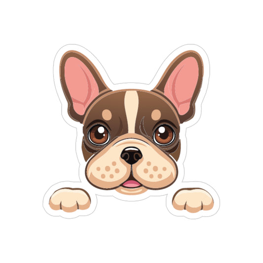 French Bulldog Transparent Die-Cut Sticker (Outdoor Approved)