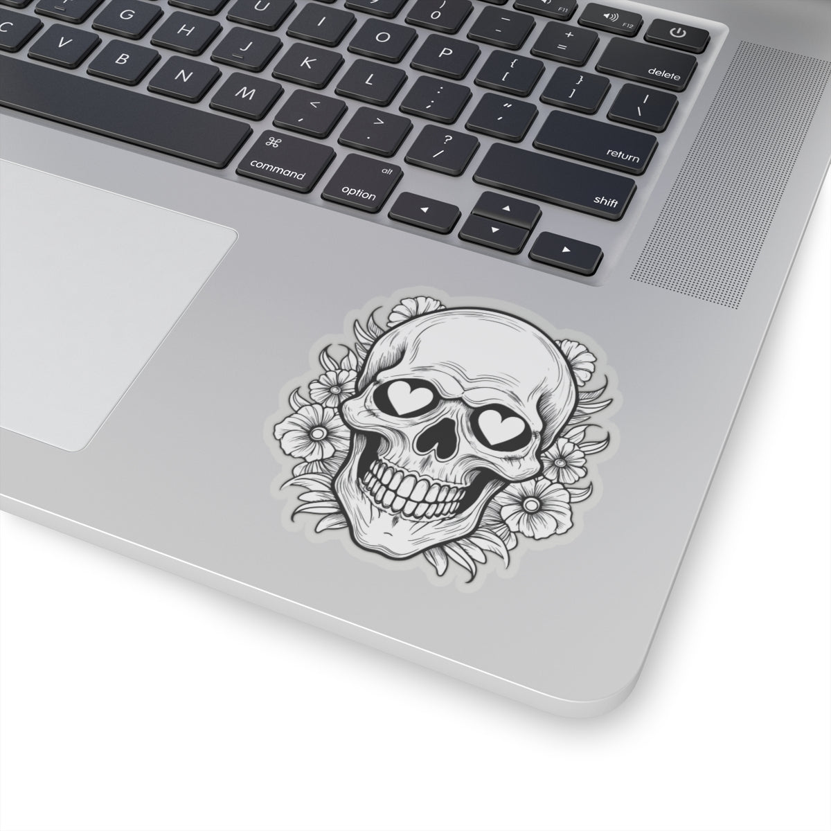 Skull and Hearts - Kiss-Cut Sticker