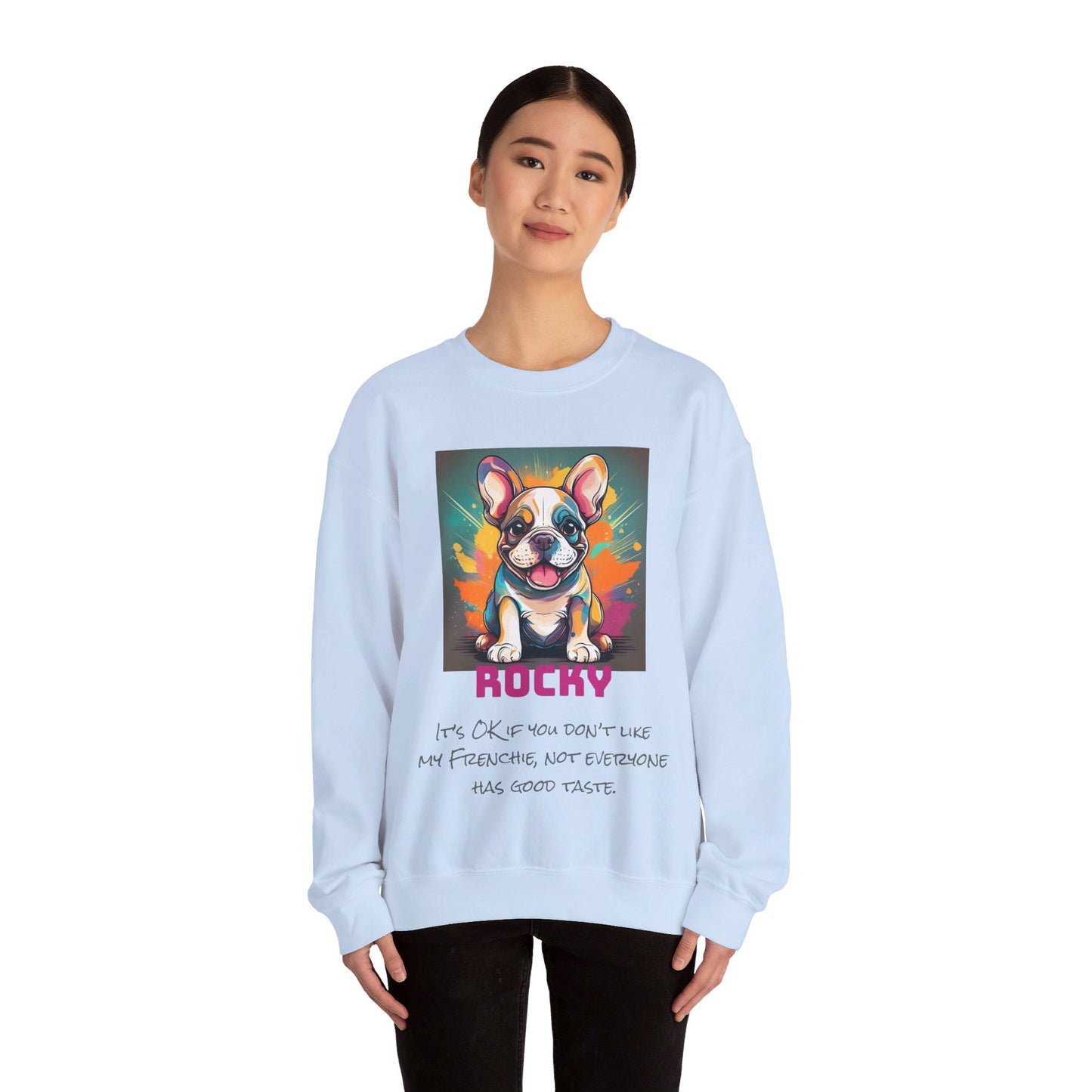 French Bulldog Unisex Heavy Blend™ Crewneck Personalized Custom Sweatshirt