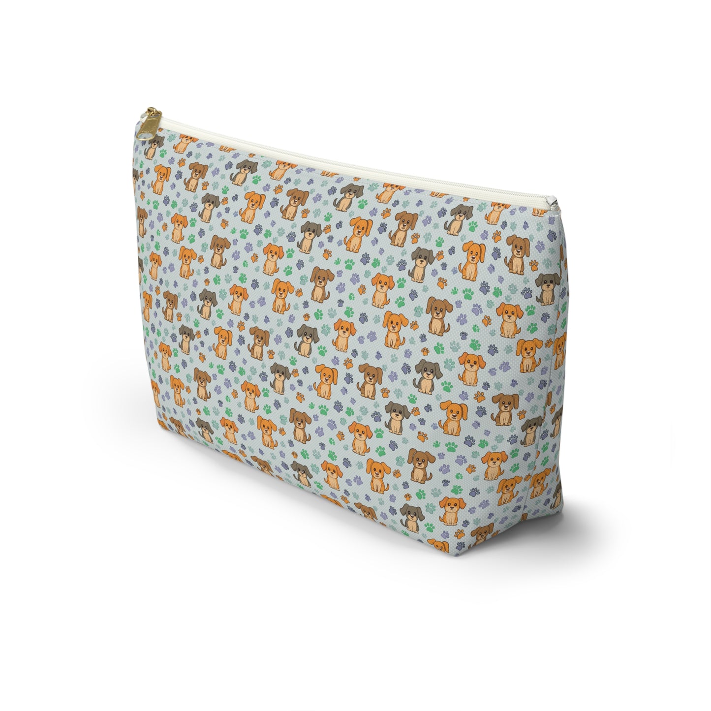 Puppy & Paw Print Cosmetic Pouch