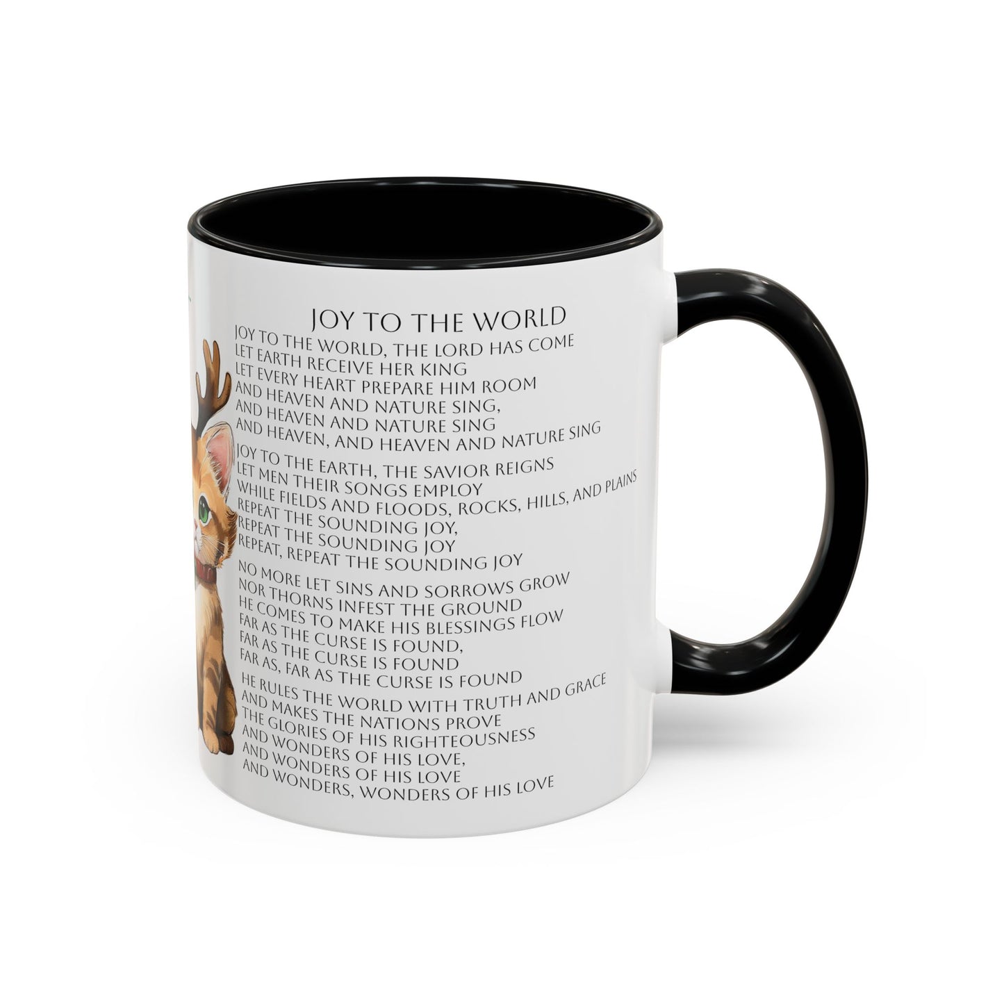 Joy To The World...Kitten Cats in Christmas Attire Singing Christmas Songs Accent Coffee Mug