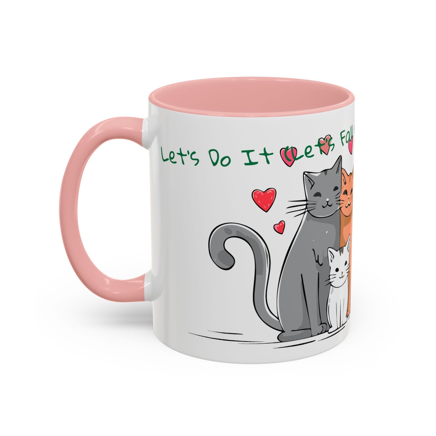 Let’s Do It (Let’s Fall in Love)...Lovely Kitten Cats Family Singing  Accent Coffee Mug