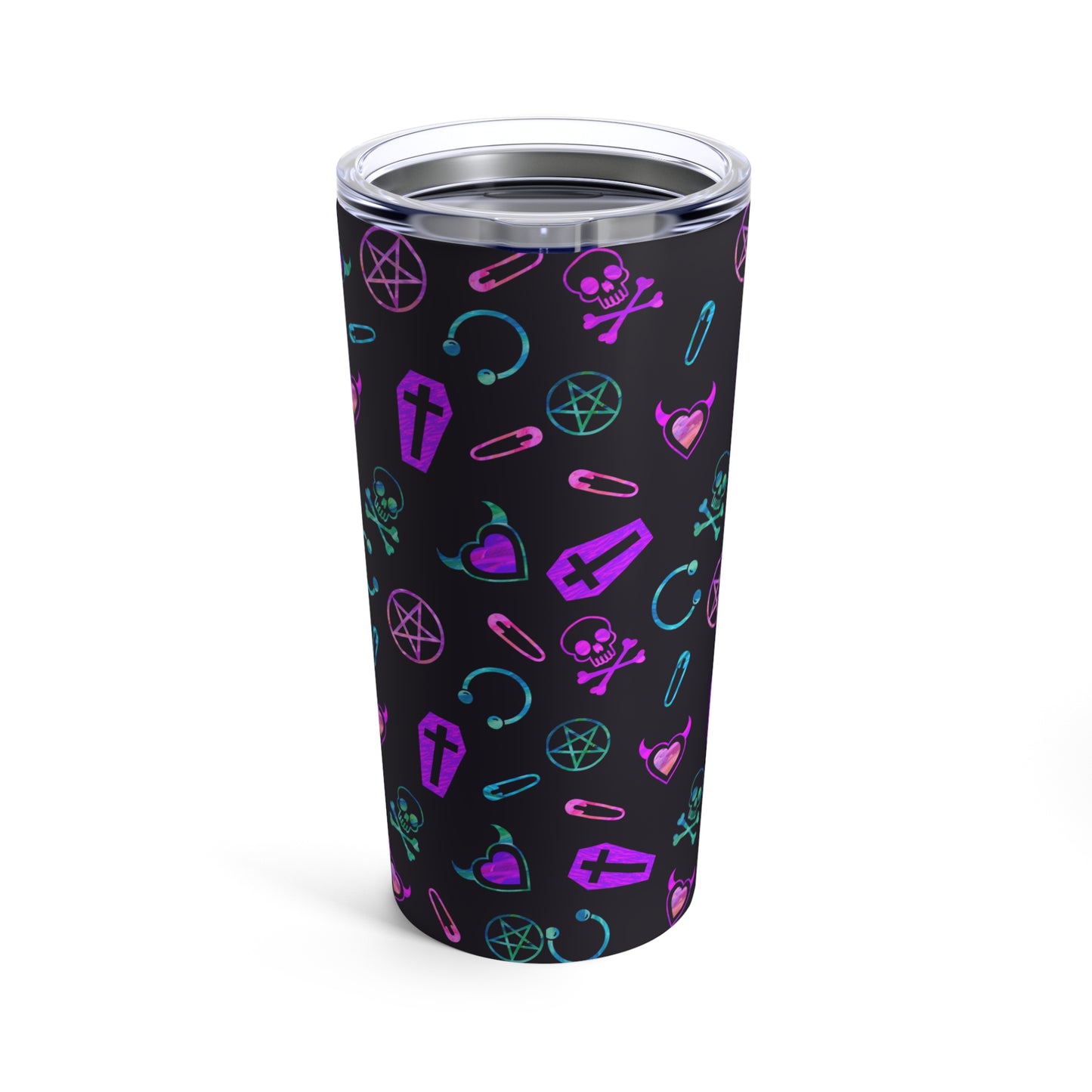 Neon Punk Rock Metal Tumbler