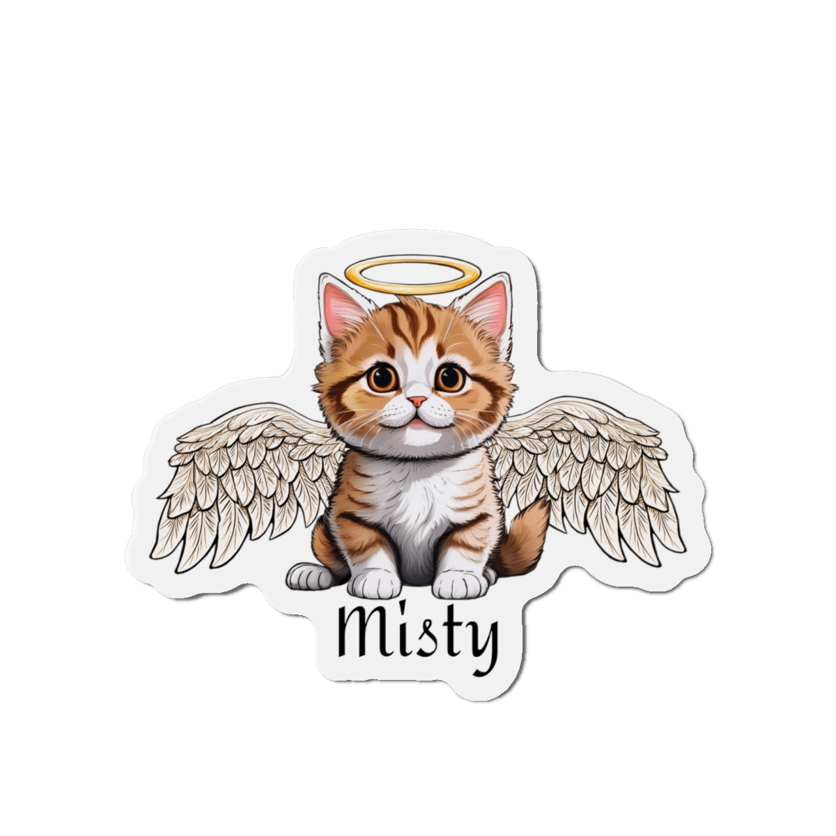 My Cat Angel - Exotic Shorthair Personalized Die-Cut Magnet (Outdoor Approved)