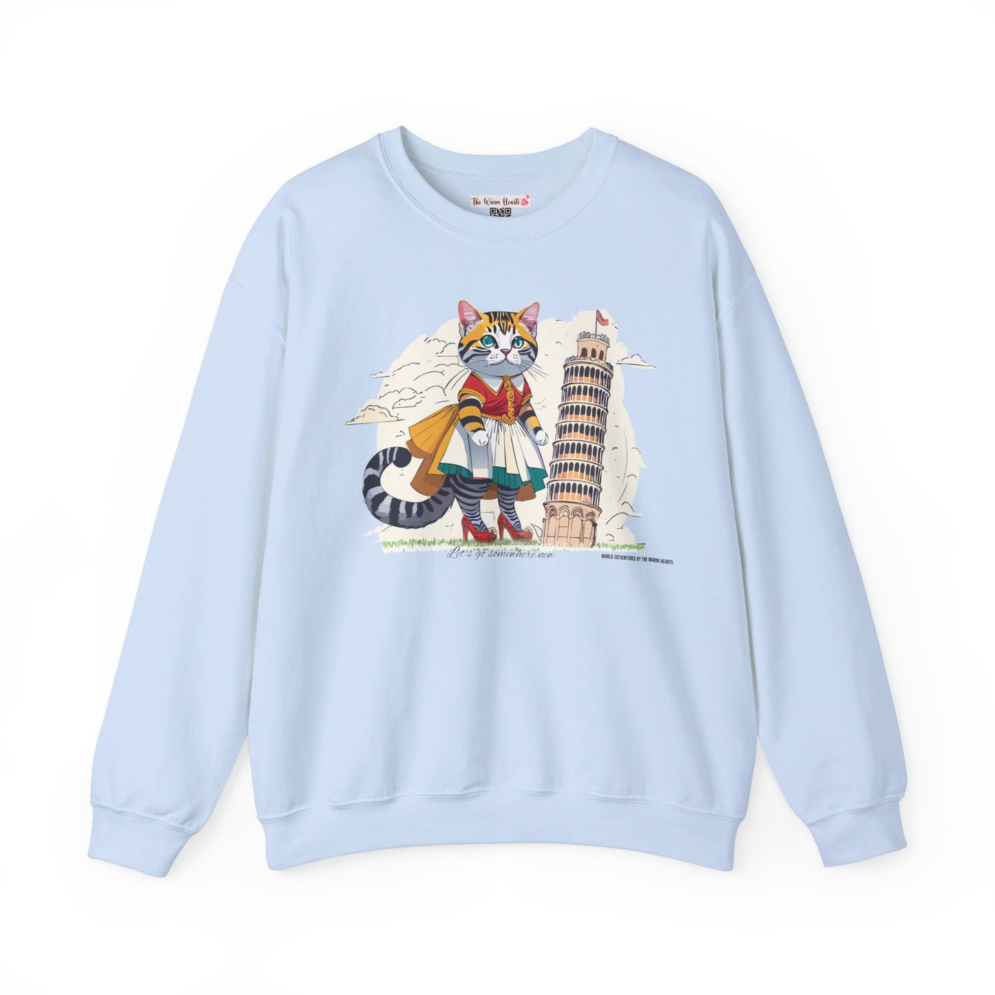 World Catventures - Pisa Tower Unisex Heavy Blend™ Crewneck Sweatshirt