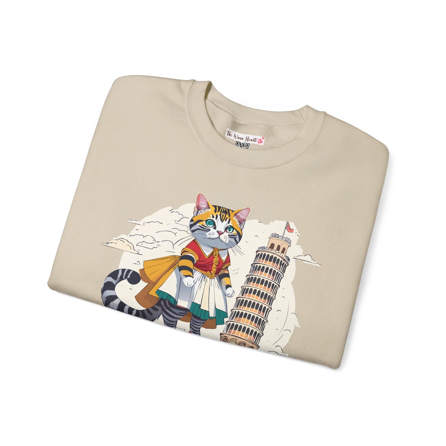 World Catventures - Pisa Tower Unisex Heavy Blend™ Crewneck Sweatshirt