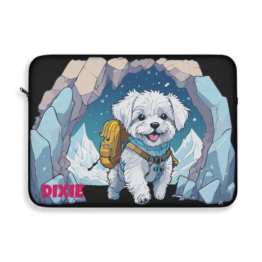 DogXplorer - Maltese Dobšinská Adventure Personalized Custom Laptop Sleeve