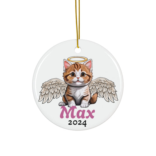 Ceramic Ornament - My Exotic Shorthair Cat Angel Personalized Custom Ornaments