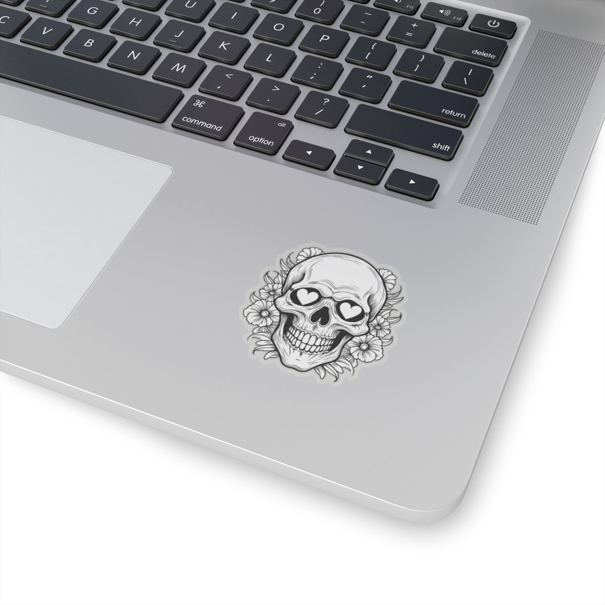 Skull and Hearts - Kiss-Cut Sticker