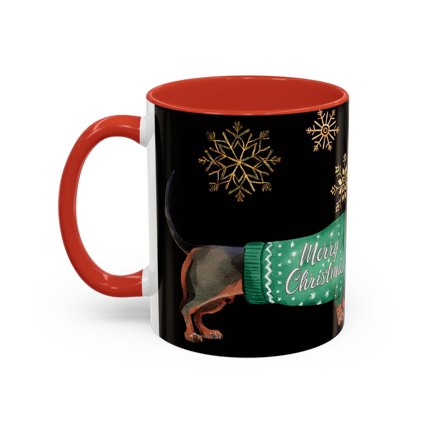 Dude! Dude!! Merry Christmas Accent Coffee Mug