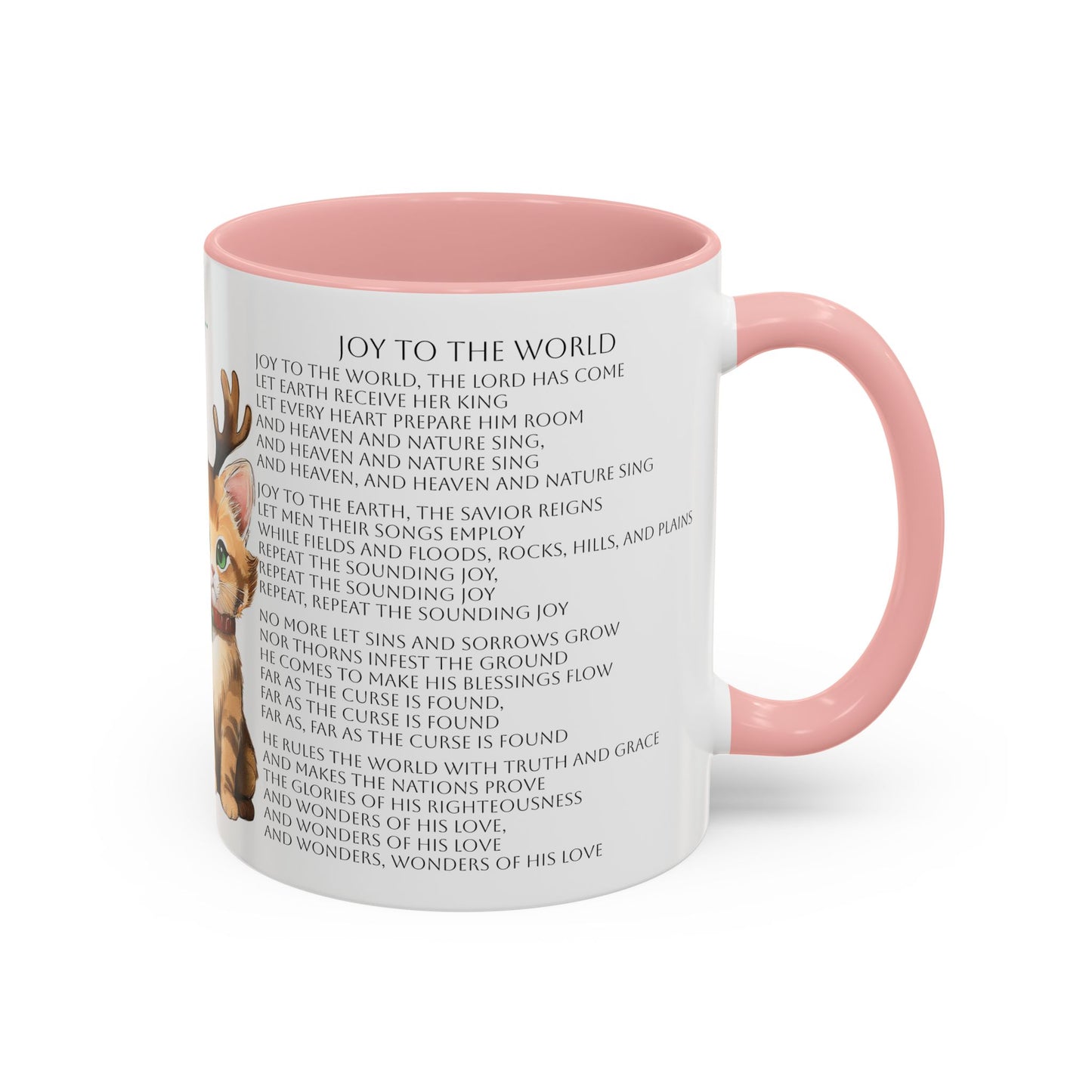 Joy To The World...Kitten Cats in Christmas Attire Singing Christmas Songs Accent Coffee Mug