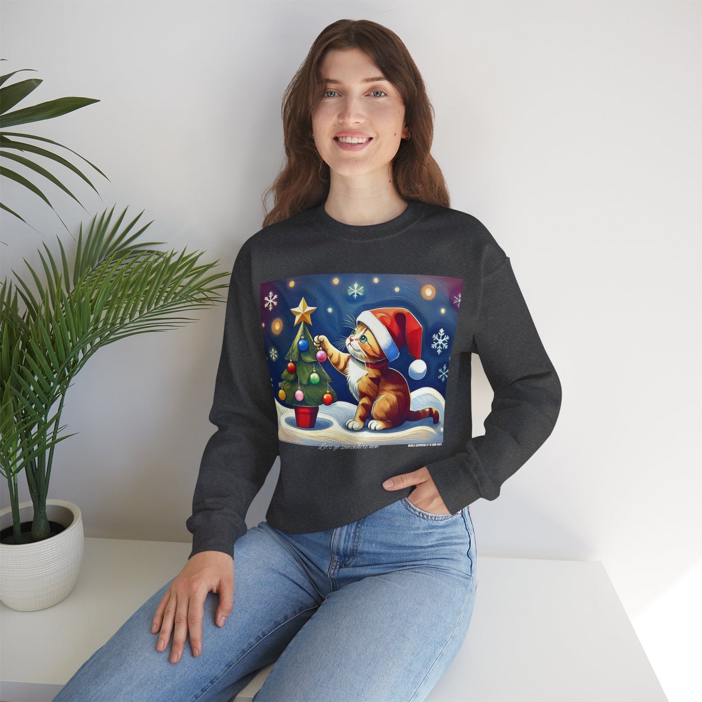 World Catventures Christmas Edition - Home Sweet Home Unisex Heavy Blend™ Crewneck Sweatshirt