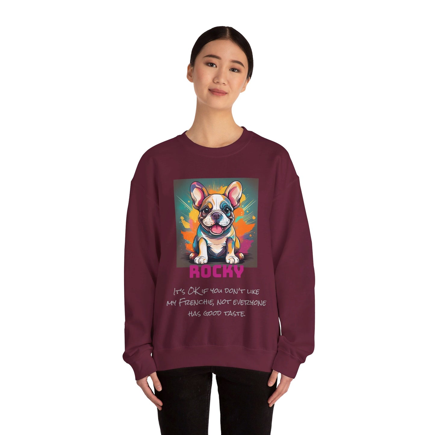 French Bulldog Unisex Heavy Blend™ Crewneck Personalized Custom Sweatshirt